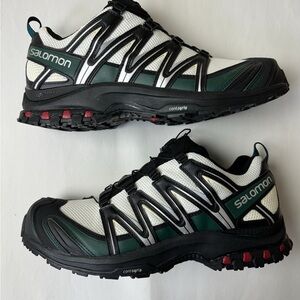 Size 9.5 - Salomon XA Pro 3D Vanilla Ice Ponderosa Pine White/Green